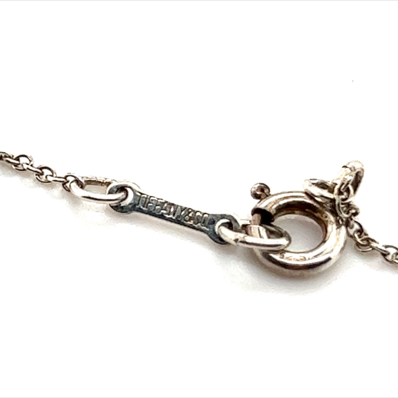 Tiffany & Co Estate Tear Drop Pendant Silver Necklace 17" By Elsa Peretti TIF228 - Certified Fine Jewelry