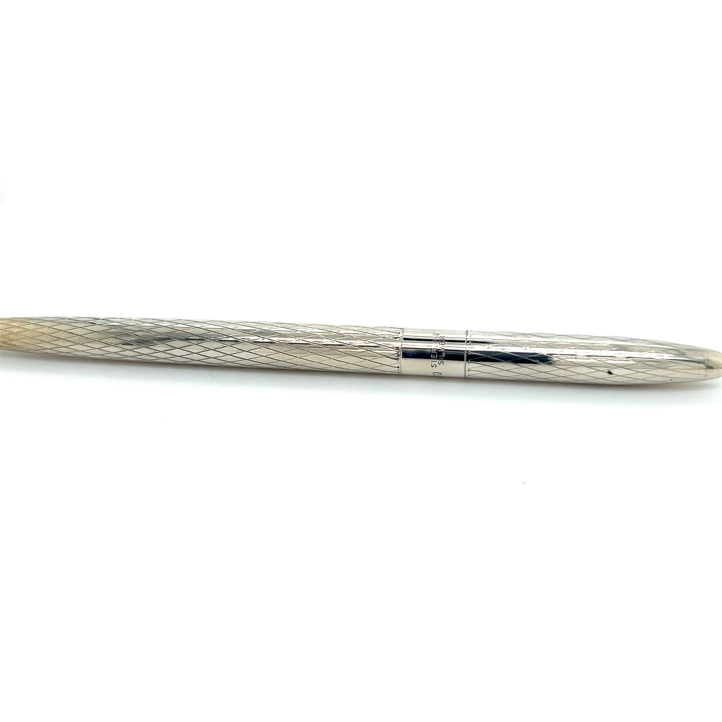 Tiffany & Co Ladies Ballpoint Pen With Diamond 4.25" Sterling Silver TIF270