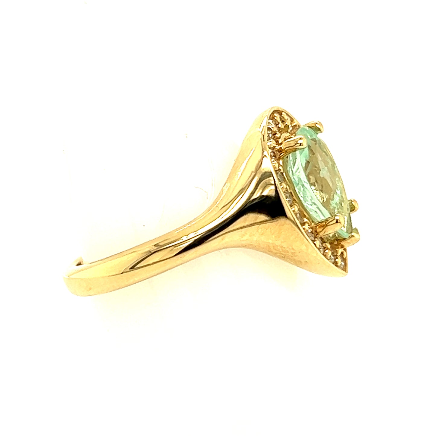 Natural Emerald Diamond Ring Size 6.5 14k Y Gold 1.74 TCW Certified $4,950 216677 - Certified Fine Jewelry