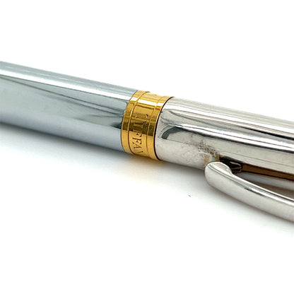 Tiffany & Co Estate Gold Plated Ballpoint Pen 5.25" Sterling Silver TIF272 - Certified Fine Jewelry