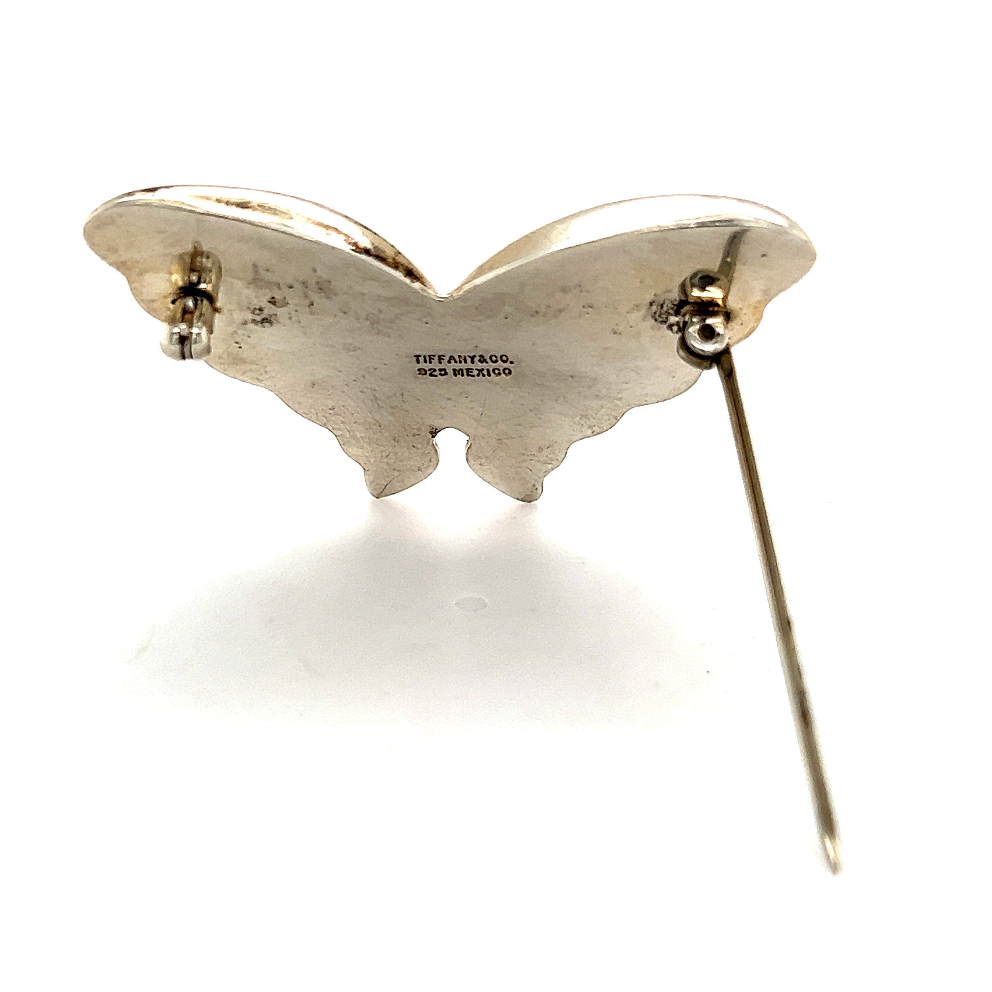 Tiffany & Co Estate Butterfly Brooch Sterling Silver 1.5" 10.3 Grams TIF344 - Certified Fine Jewelry