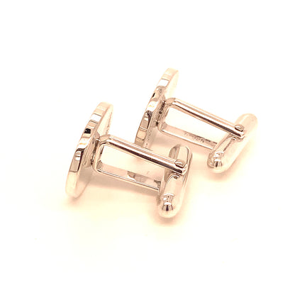 Tiffany & Co Estate Sterling Silver Oval Cufflinks 12.10 Grams TIF121 - Certified Estate Jewelry