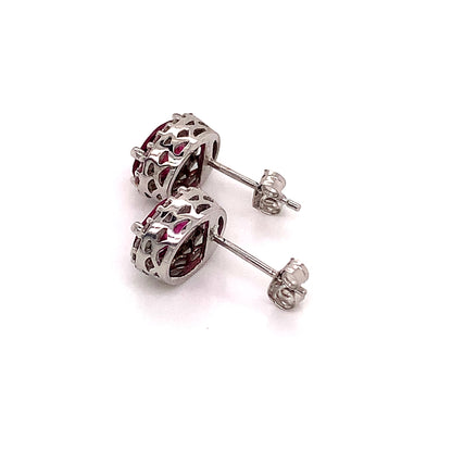 Tourmaline Diamond Stud Earrings 14k Gold 2.27 TCW Certified $4,790 121151 - Certified Estate Jewelry