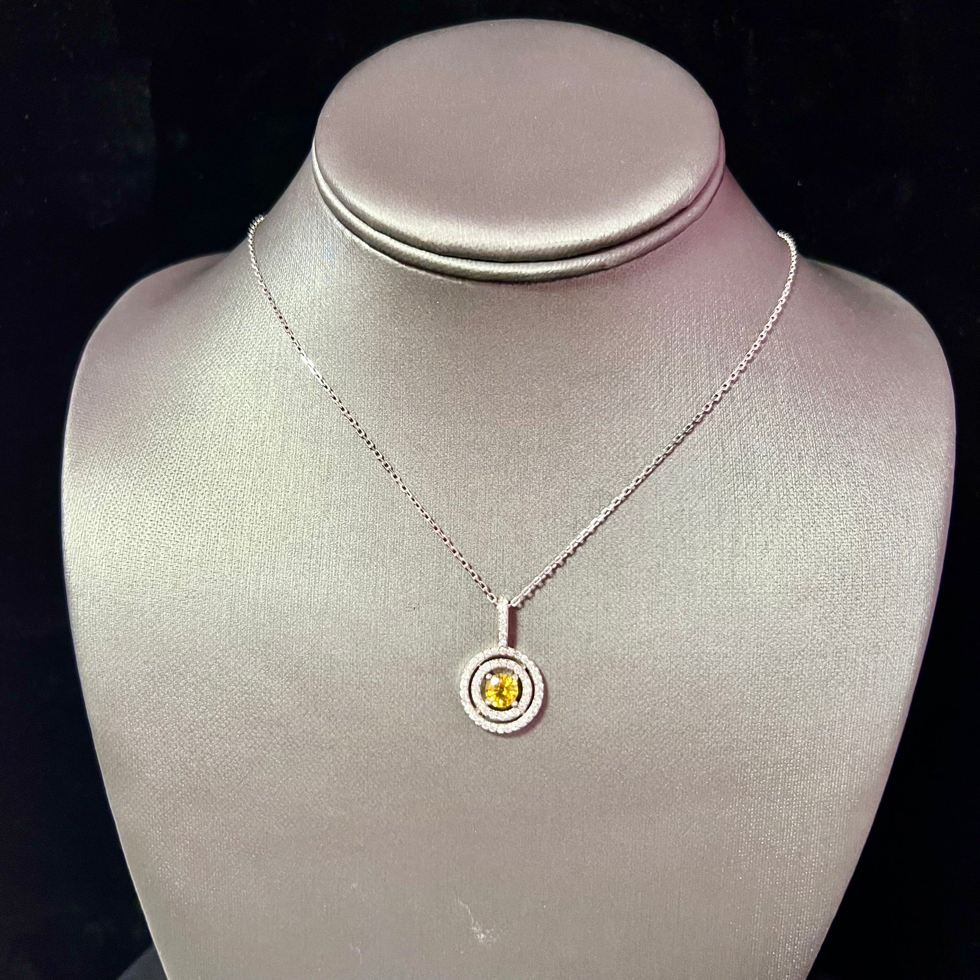 Natural Sapphire Diamond Necklace 18" 14k Gold 1.51 TCW Certified $4,950 215426 - Certified Estate Jewelry