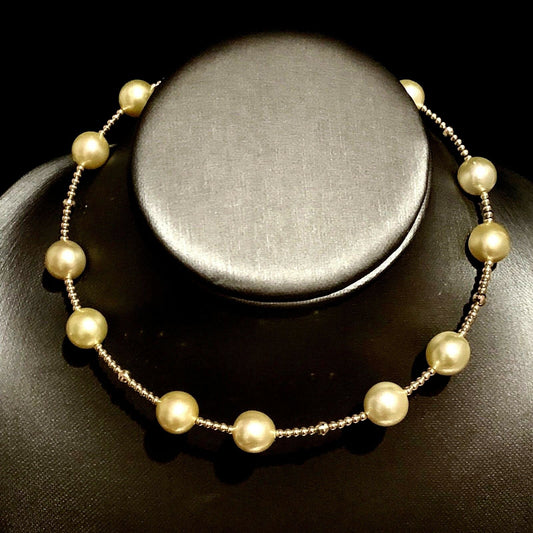 South Sea Pearl Choker Necklace 14k Gold 11.50 mm Italy Certified $3,450 820422 - Certified Fine Jewelry