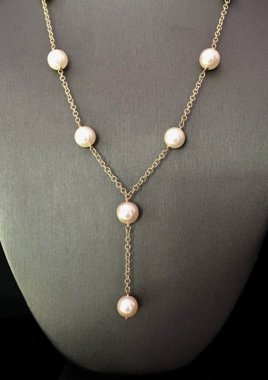 Akoya Pearl Necklace 14k Gold Large 9.5 mm 18.5" Italy Certified $3,950 721475 - Certified Fine Jewelry