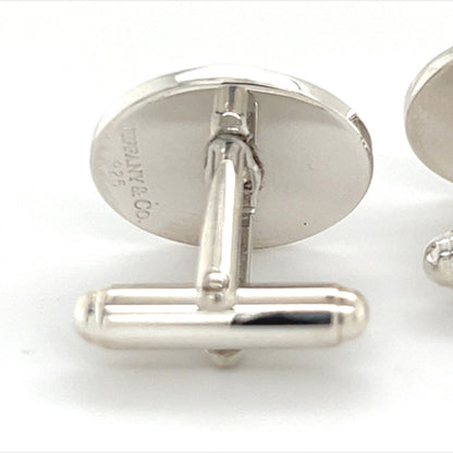 Tiffany & Co Estate Sterling Silver Cufflinks 12 Grams TIF253 - Certified Estate Jewelry