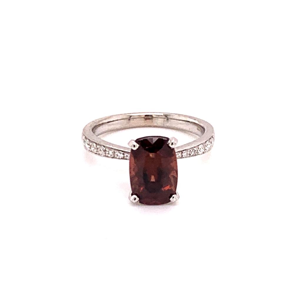 Diamond Rubellite Ring 18k Gold 4.01 tcw Women Certified $2,950 910746 - Certified Estate Jewelry