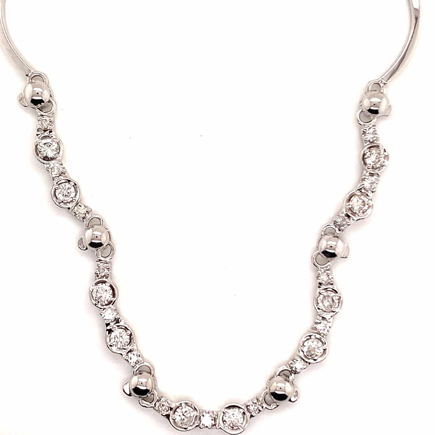 Diamond 14k Gold Necklace 1.5 CT 16.50 inch Certified $4,950 822590 - Certified Estate Jewelry