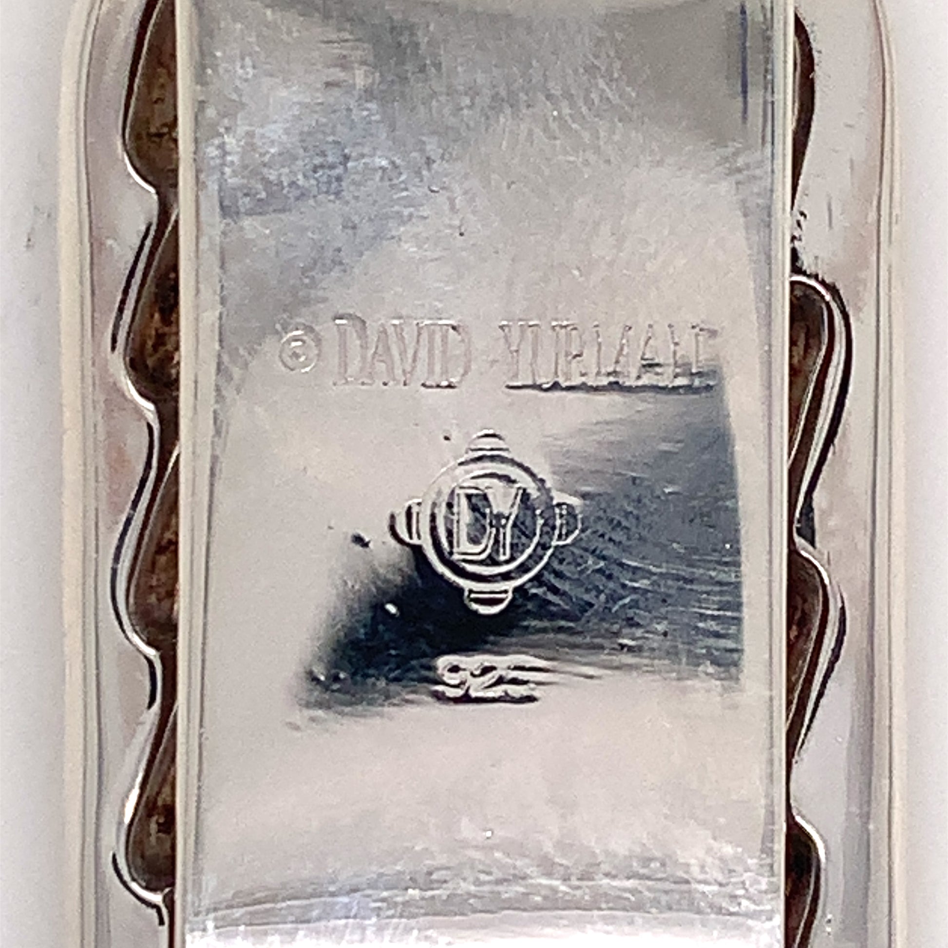 David Yurman Estate Large Cable Money Clip Sterling Silver DY125 - Certified Fine Jewelry