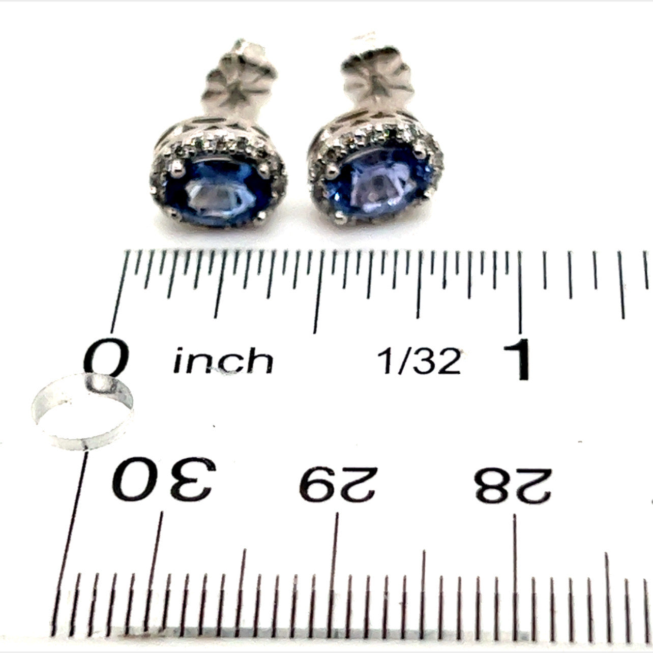 Natural Sapphire Diamond Earrings 14k Gold 1.73 TCW Certified $3,950 121272 - Certified Estate Jewelry