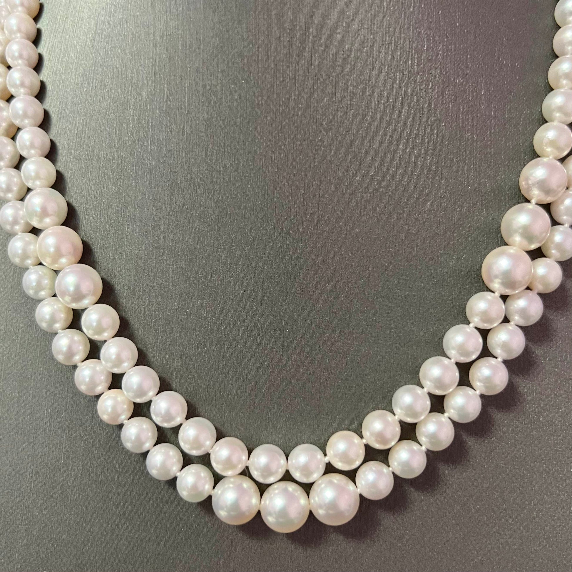 Akoya Pearl Diamond Necklace 14k W Gold 0.66 TCW Certified $9,790 216993