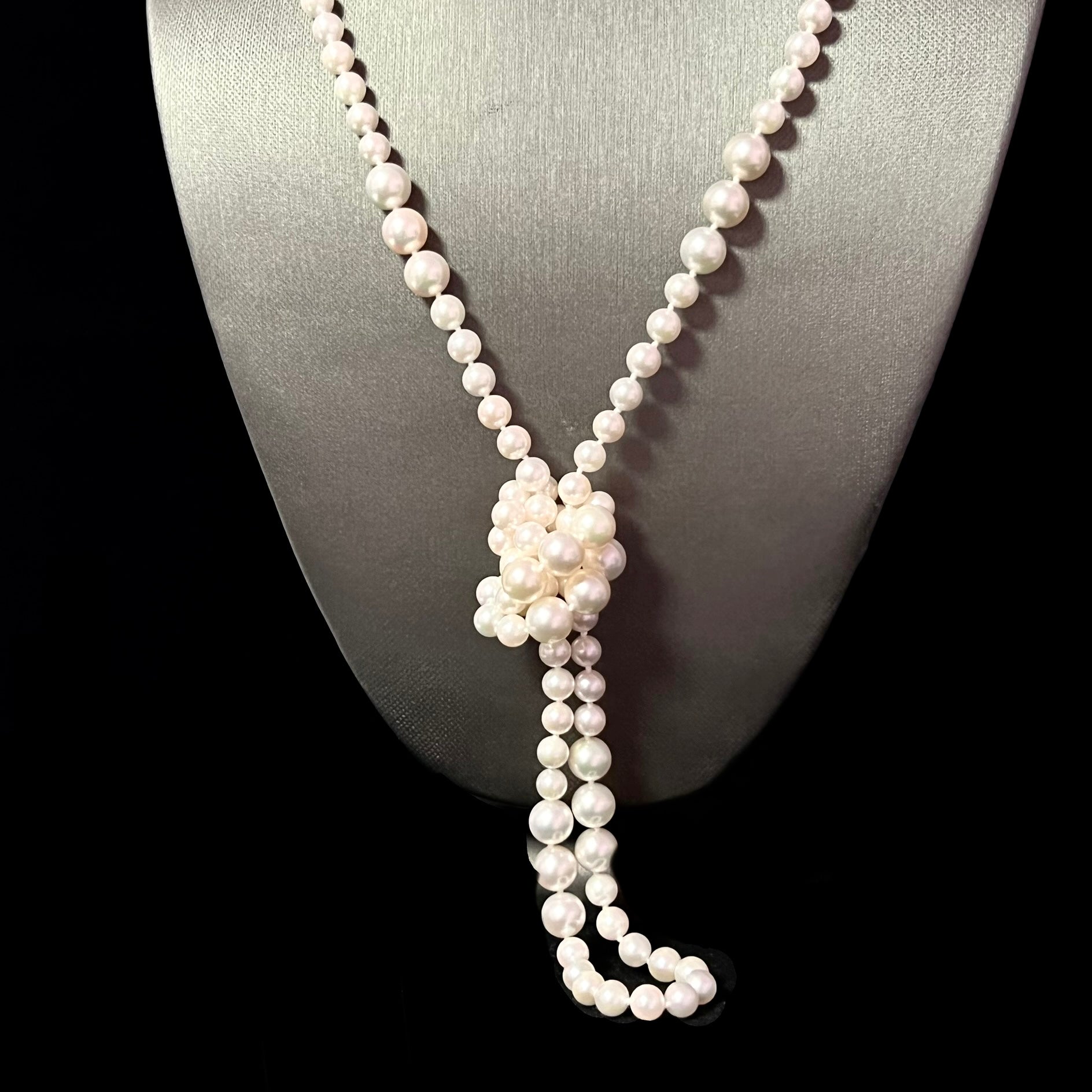 Akoya Pearls Necklace 38" 14k Y Gold Ball Clasp 8.52 mm Certified $8,790 216205 - Certified Fine Jewelry