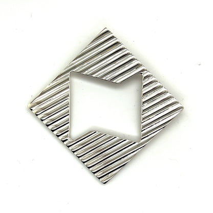 Tiffany & Co Estate Abstract Brooch Sterling Silver 14.8 Grams TIF221 - Certified Estate Jewelry