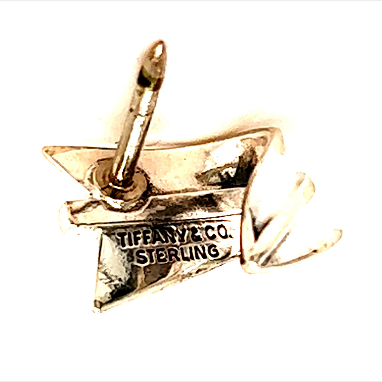 Tiffany & Co Estate "Wave" Tie Pin Sterling Silver 2.7 Grams TIF223 - Certified Estate Jewelry