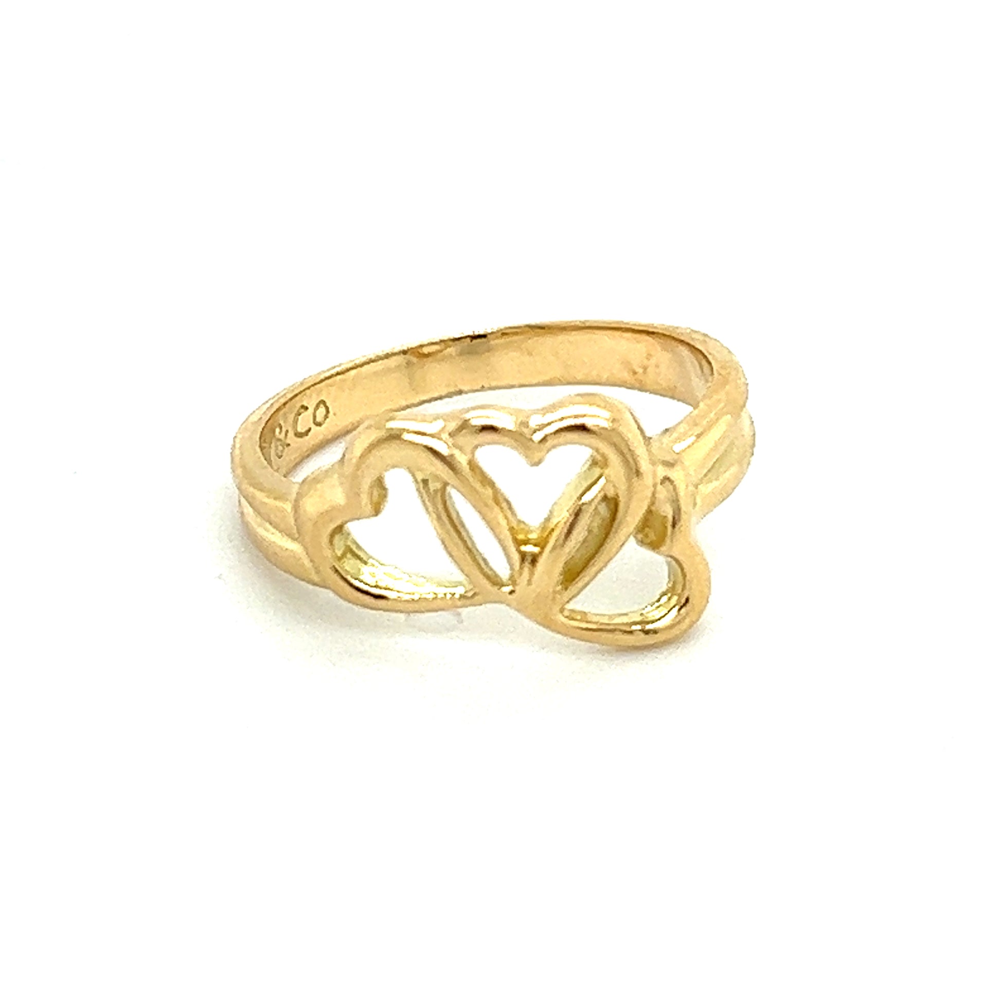 Tiffany & Co Estate Ring Size 5.5 18k Y Gold TIF326 - Certified Fine Jewelry