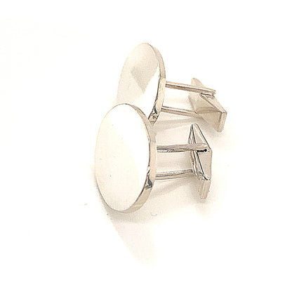 Tiffany & Co Estate Sterling Silver Cufflinks 18.4 Grams TIF113 - Certified Fine Jewelry