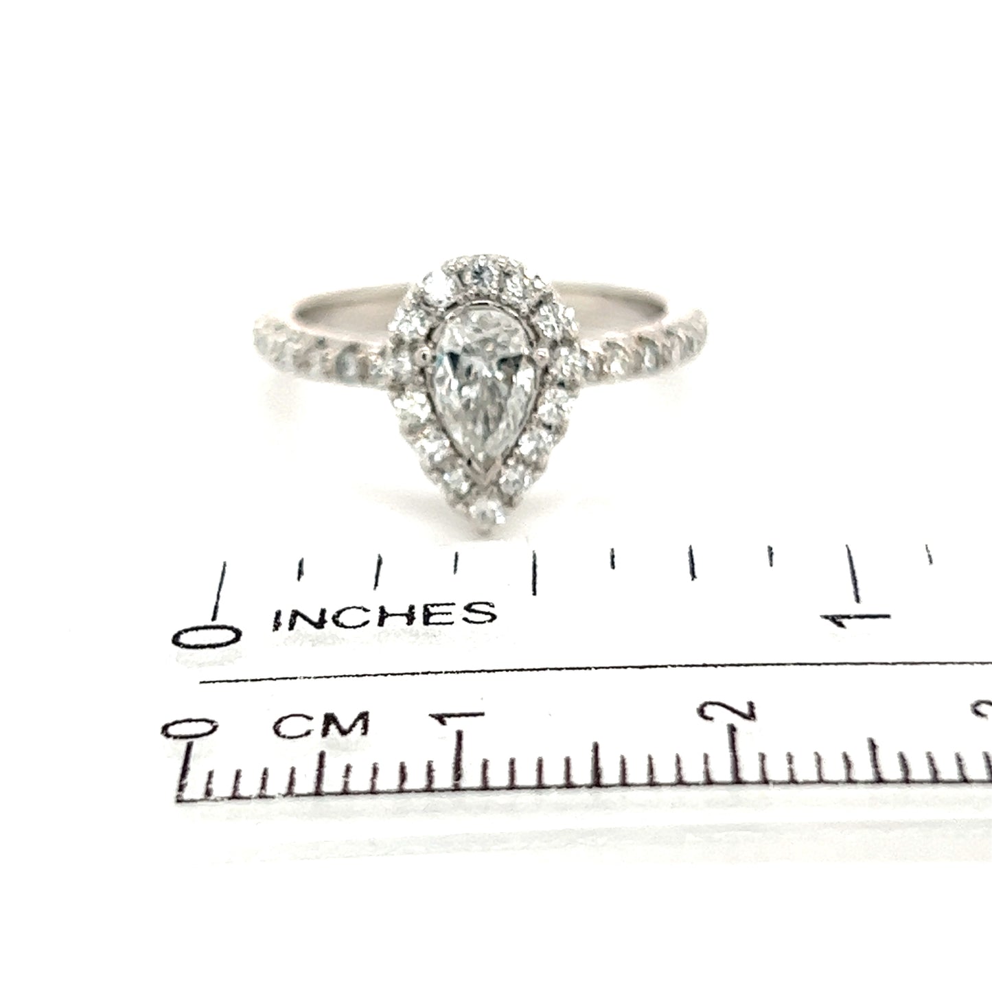 Diamond Engagement Ring 14k White Gold 0.90 TCW Certified $4,950 210736 - Certified Estate Jewelry