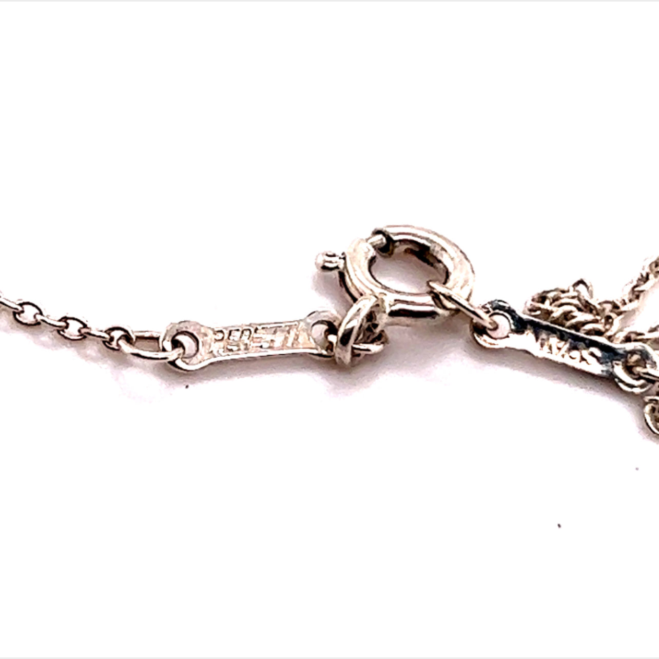 Tiffany & Co Estate Swirl Pendant Silver Necklace 16" By Elsa Peretti TIF226 - Certified Estate Jewelry