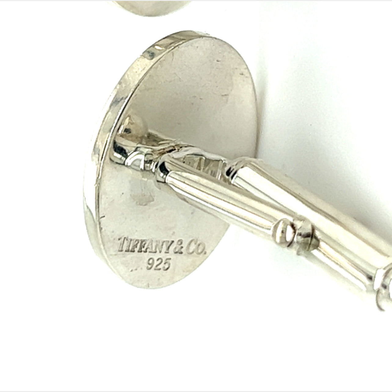 Tiffany & Co Estate Men Cufflinks Sterling Silver TIF286 - Certified Fine Jewelry