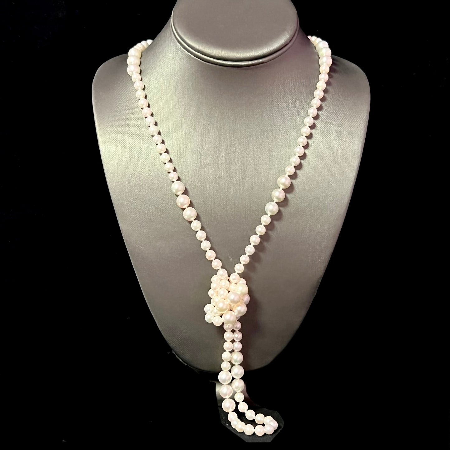 Akoya Pearls Necklace 38" 14k Y Gold Ball Clasp 8.52 mm Certified $8,790 216205 - Certified Fine Jewelry