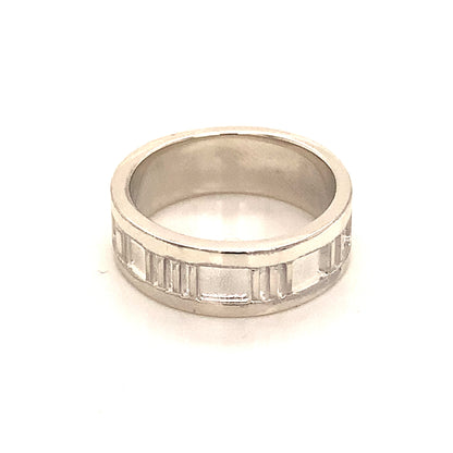Tiffany & Co Estate Ring Size 4.5 Sterling Silver 4.2 Grams TIF107 - Certified Estate Jewelry
