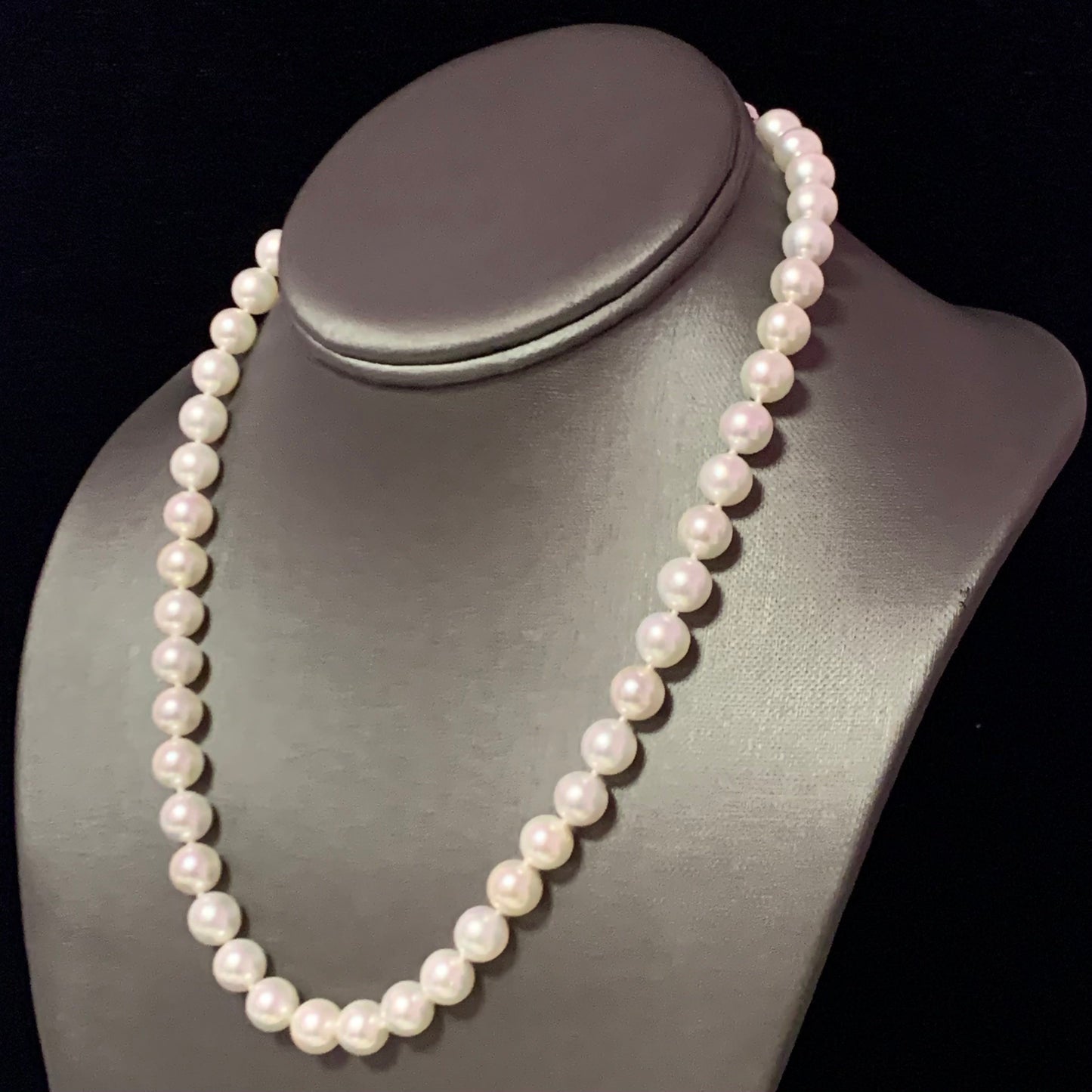 Akoya Pearl Necklace 14k Gold 18" 8.5 mm Certified $4,950 111845 - Certified Fine Jewelry