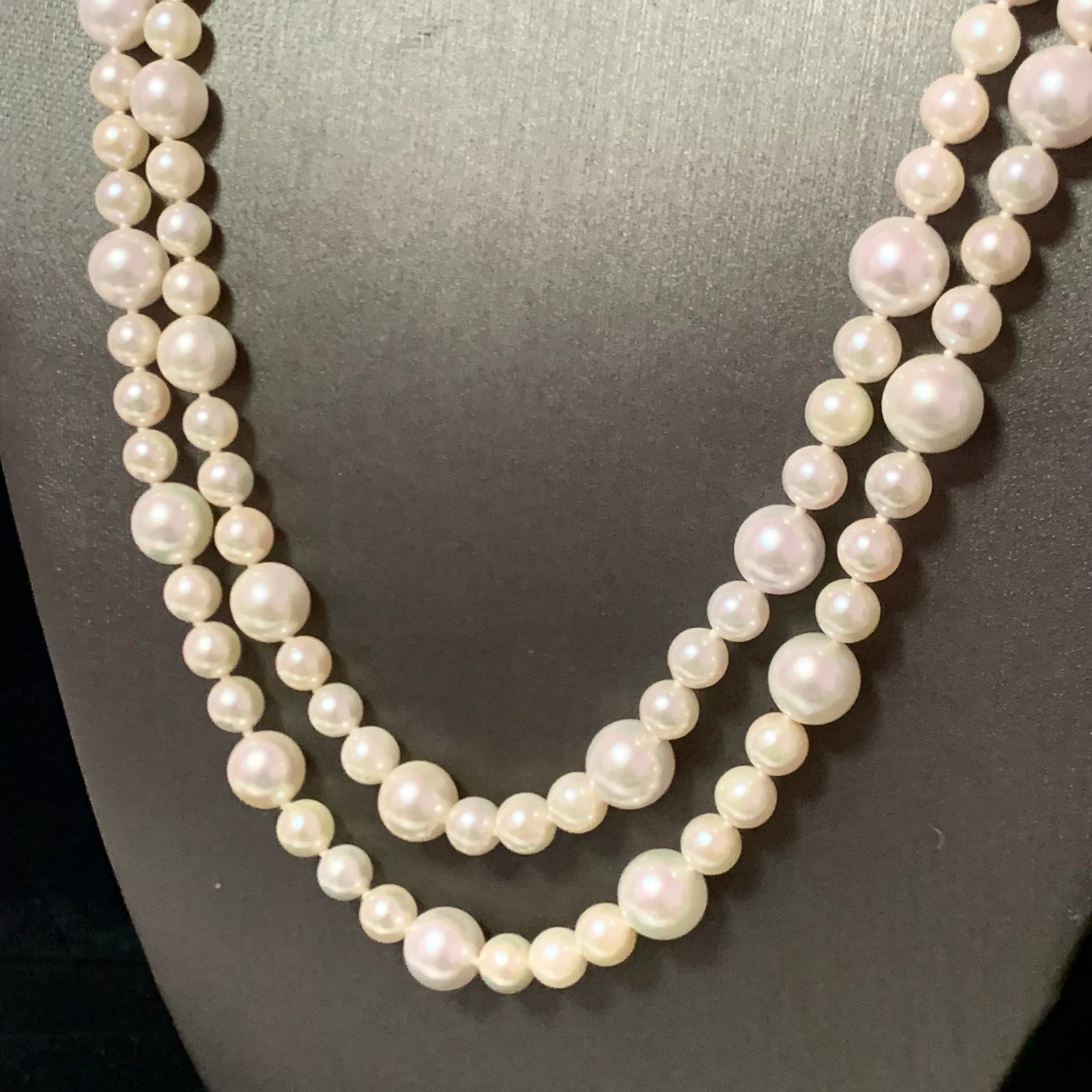 Akoya Pearl Necklace 14k Gold 42" 8.5 mm Certified $5,950 116392 - Certified Fine Jewelry