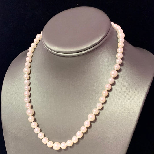 Akoya Pearl Necklace 14k Gold 18" 8.5 mm Certified $3,975 114987 - Certified Fine Jewelry