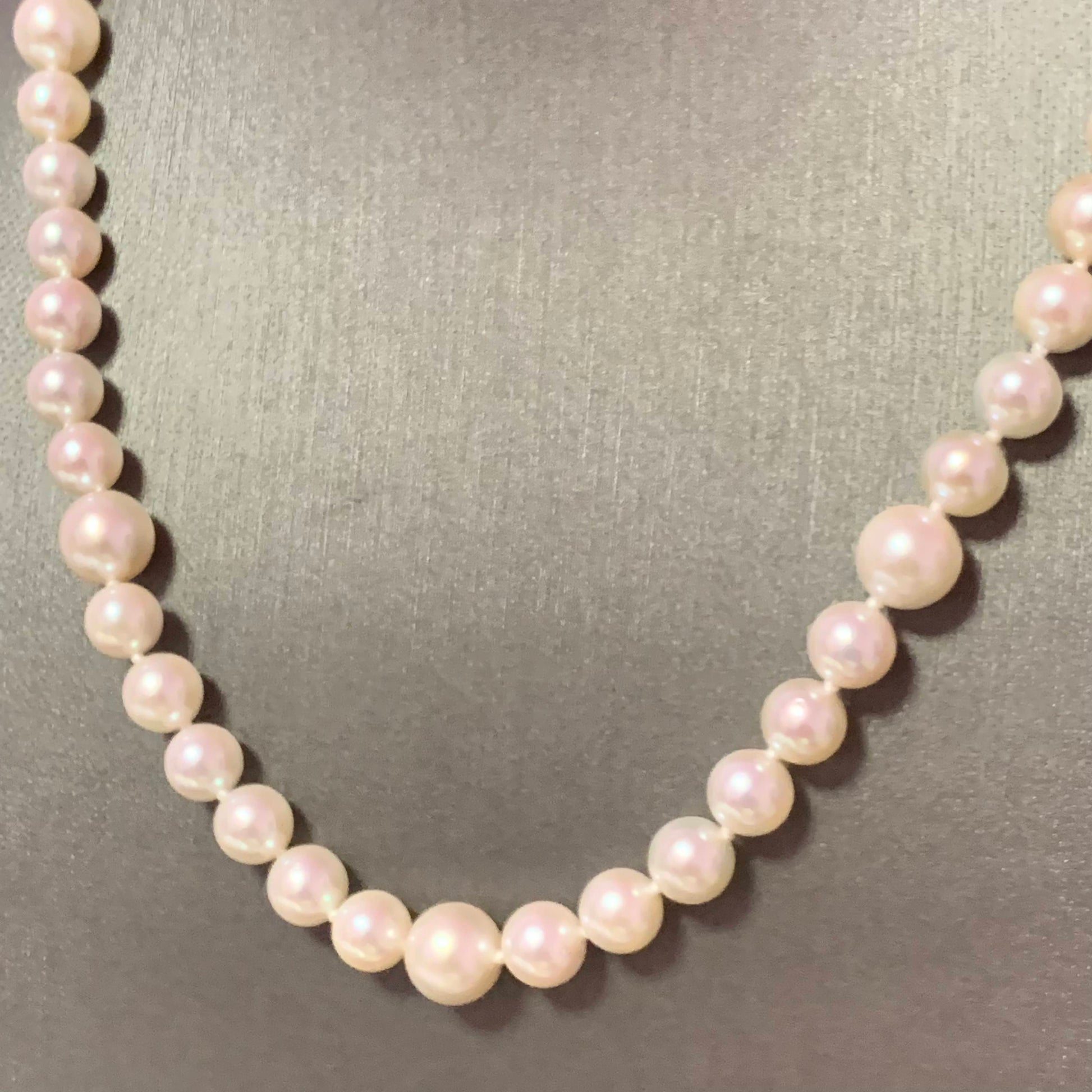 Akoya Pearl Necklace 14k Gold 18" 8.5 mm Certified $3,975 114987 - Certified Estate Jewelry