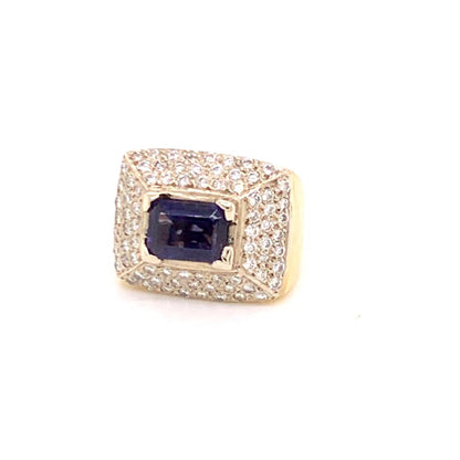 Diamond Amethyst Ring 10k 1.88 TCW Women Certified $2,700 606233 - Certified Estate Jewelry