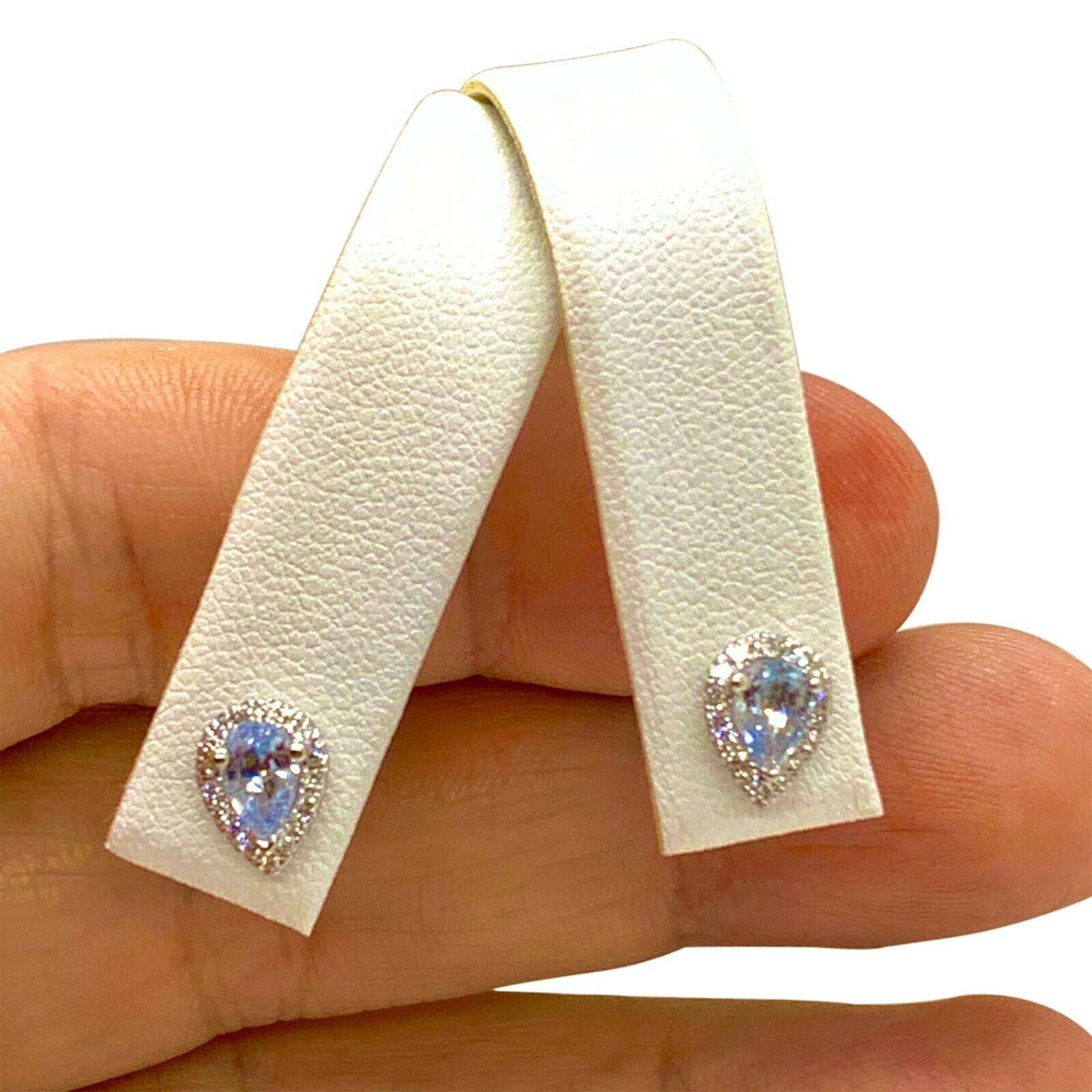 Diamond Blue Sapphire Earrings 18k Gold Certified $2,295 921740 - Certified Fine Jewelry