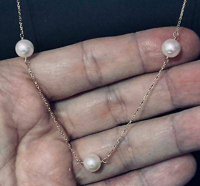 Akoya Pearl Necklace 8.5-8 mm 14k Gold 39.25" Women Certified $2,200 721481 - Certified Fine Jewelry
