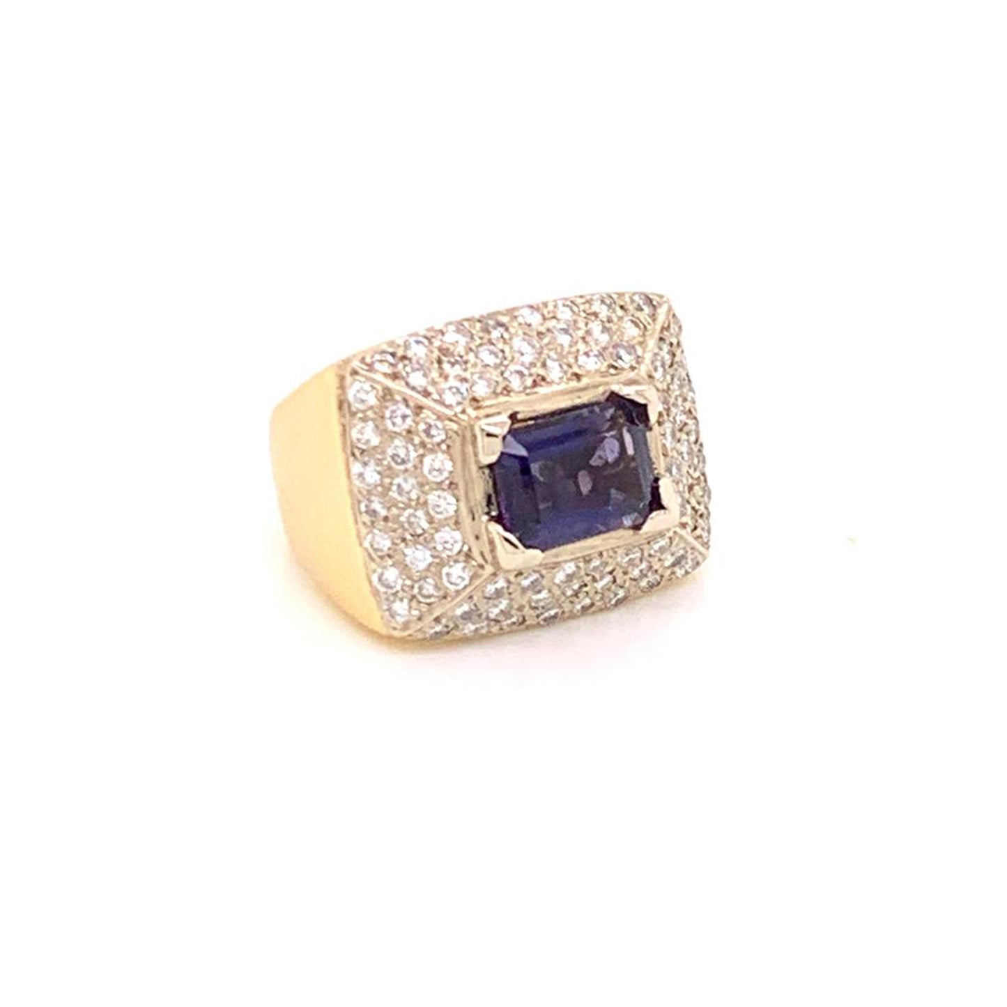 Diamond Amethyst Ring 10k 1.88 TCW Women Certified $2,700 606233 - Certified Fine Jewelry