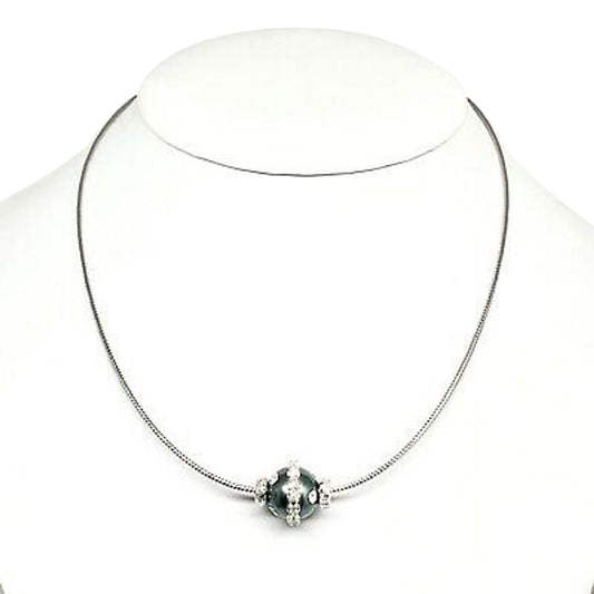 Diamond Tahitian Pearl Necklace 0.60 CT 14k Gold 13 mm 18" Certified $4,950 915320 - Certified Fine Jewelry