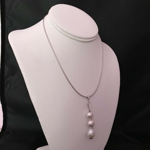 Diamond South Sea Pearl Necklace 14k Gold 12 mm Italy Certified $3,490 817269 - Certified Fine Jewelry